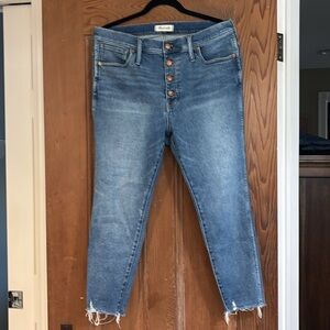 Madewell Blue Ankle Jeans Classic Style Size 33P